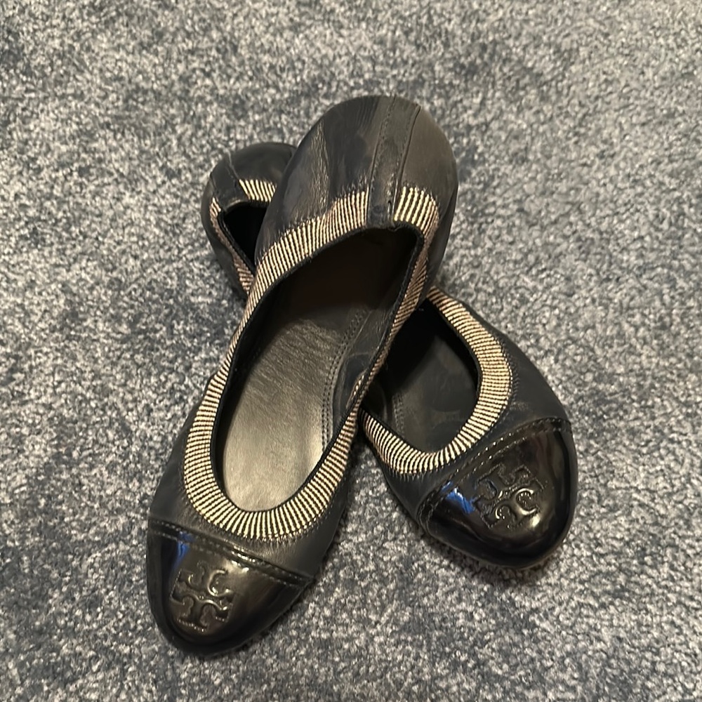 Tory Burch navy blue Ballet Flats